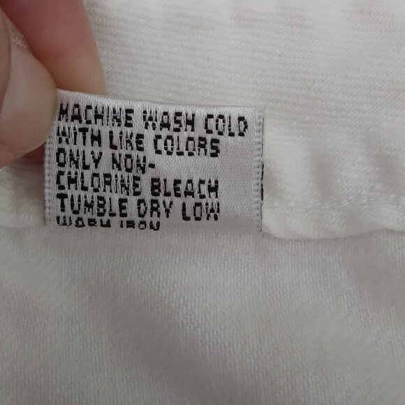 Talbots | Stretch Capri 5 Pocket Jean Pants White | Size 12P - Picture 7 of 7